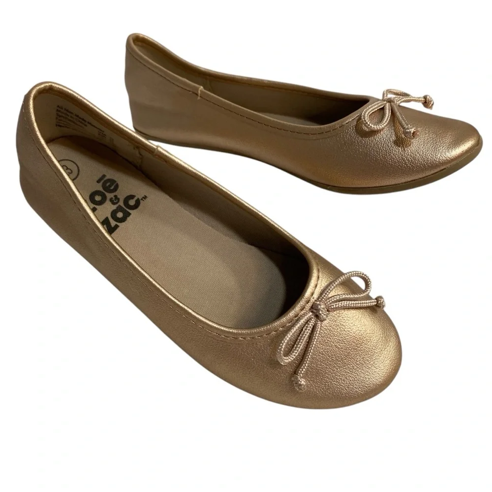 ZOE & ZAC Shoes Ballet Flats Size 13 Rose Gold Padded Footbed